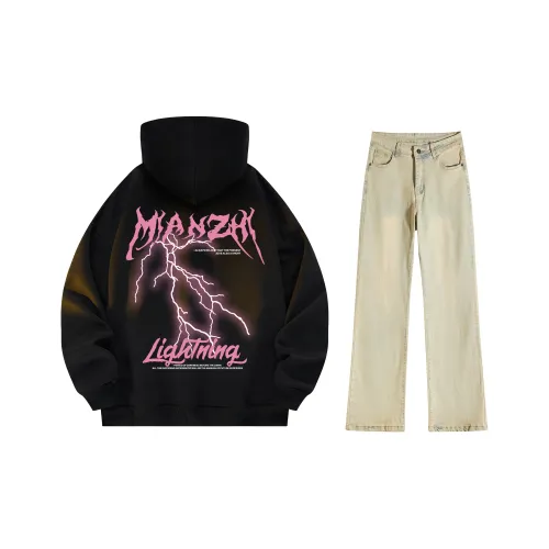 Cotton Sweatshirt Sets Unisex