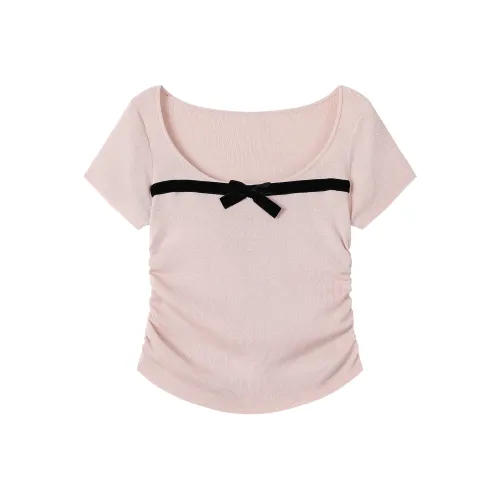 ONEPASS Regular Short Sleeved T Shirts Women's Pink