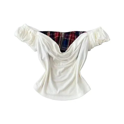 PLAY BUSH Puff Sleeve T Shirt Women's