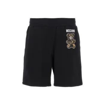 MOSCHINO Teddy Bear Printed Bermuda Shorts