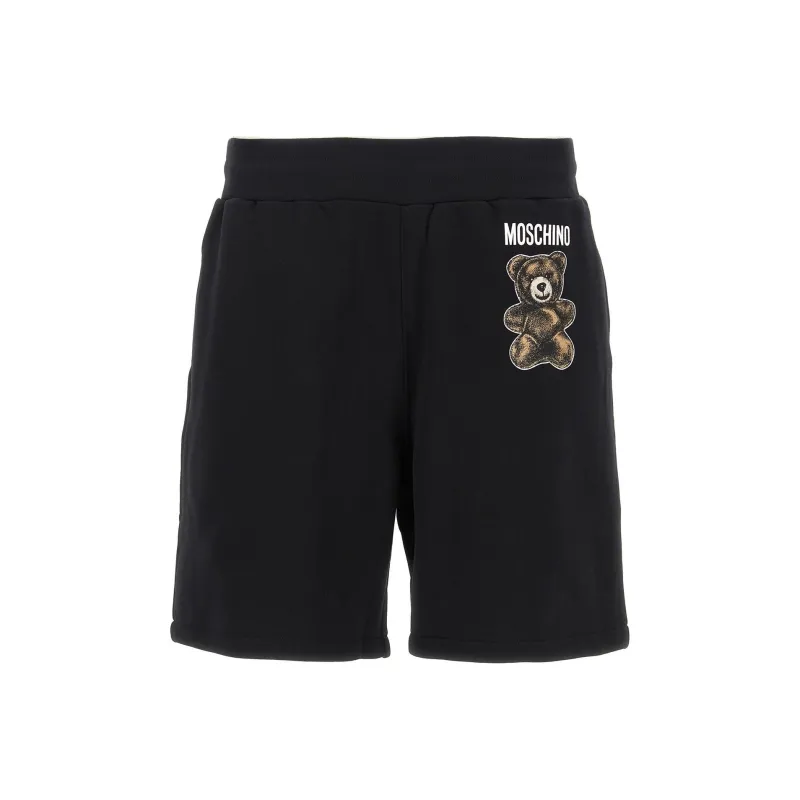 MOSCHINO Teddy Bear Printed Bermuda Shorts-0