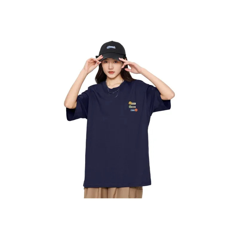 Cotton Gene Drop Shoulder Sleeve T Shirt Women's-4