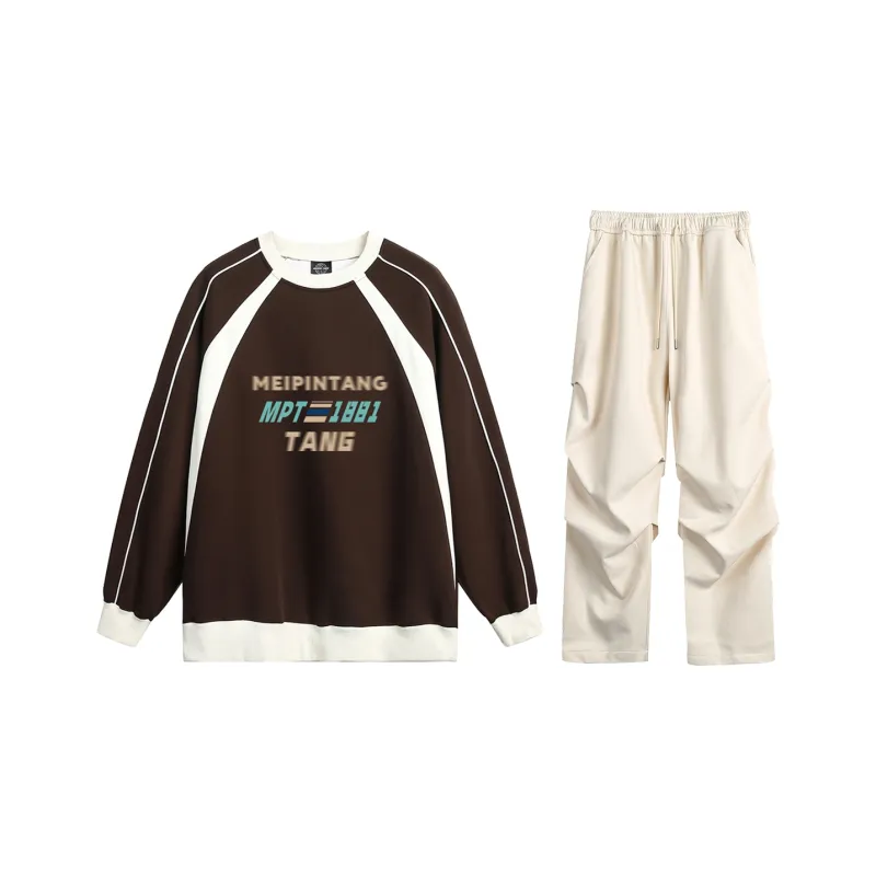 MEIPIN TANG Sweatshirt Set Unisex-54
