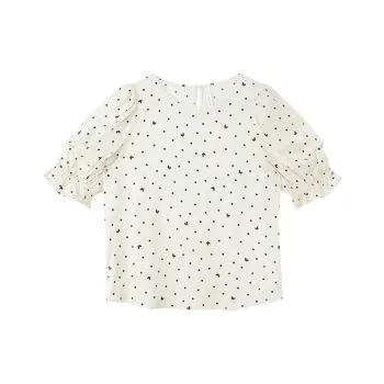 GOELIA Shirt Women's 06D Apricot With Print