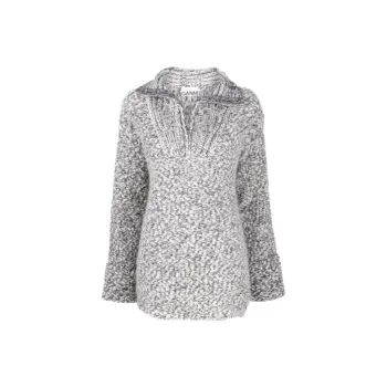 GANNI SS22 Loose Fit Sweater Women's Gray