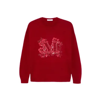 MaxMara Logo Embellished Crewneck Jumper