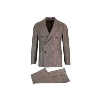 Tagliatore Montecarlo Double Breasted Checked Suit