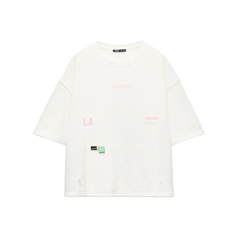 ZARA Sweatshirts Women's White-0