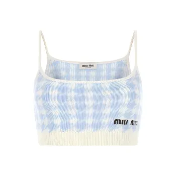 MIU MIU FW22 Camisole Women's Blue