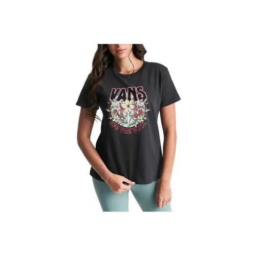 Vans ROCK FLOWER T-Shirts Women's Black