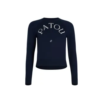 Patou Logo jacquard Merino Sweater