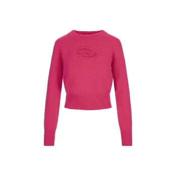 DIESEL M Areesa Logo Embroidered Knitted Jumper