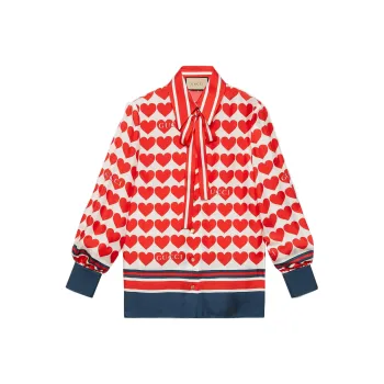 GUCCI Love Parade Collection Dsm Exclusive SS22 Shirt Women's Red
