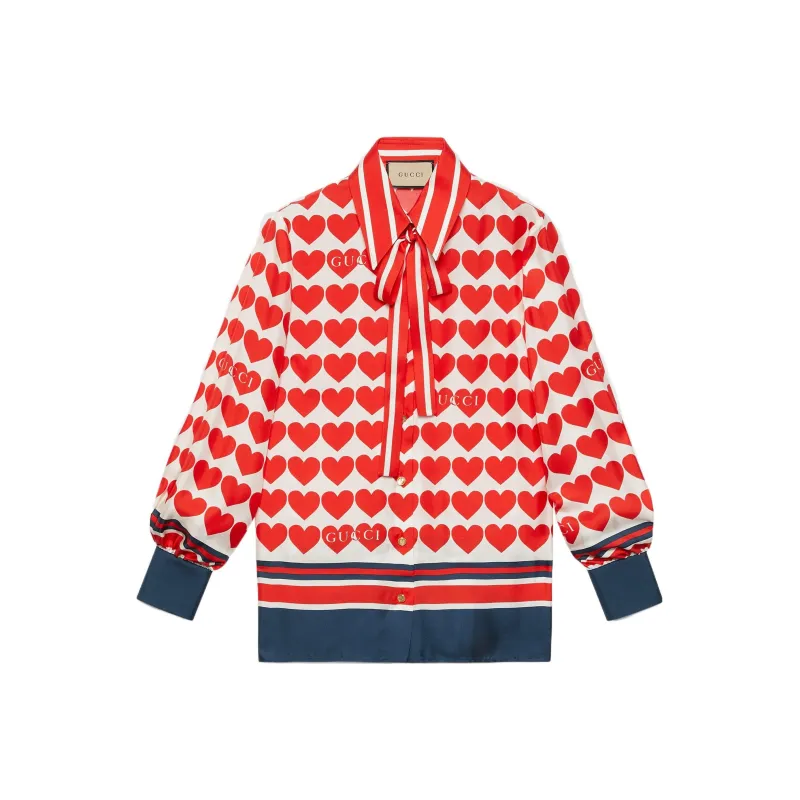 GUCCI Love Parade Collection Dsm Exclusive SS22 Shirt Women's Red-0