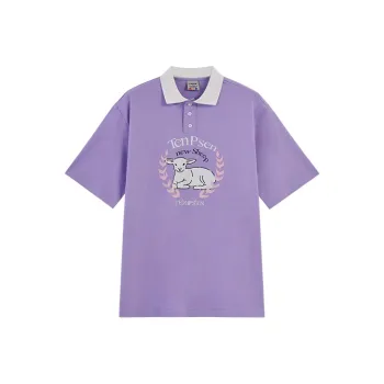 TENPSEN Polo Shirts Women's Light Purple