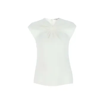 Stella McCartney Petal Crochet Compact Crepe Shirt