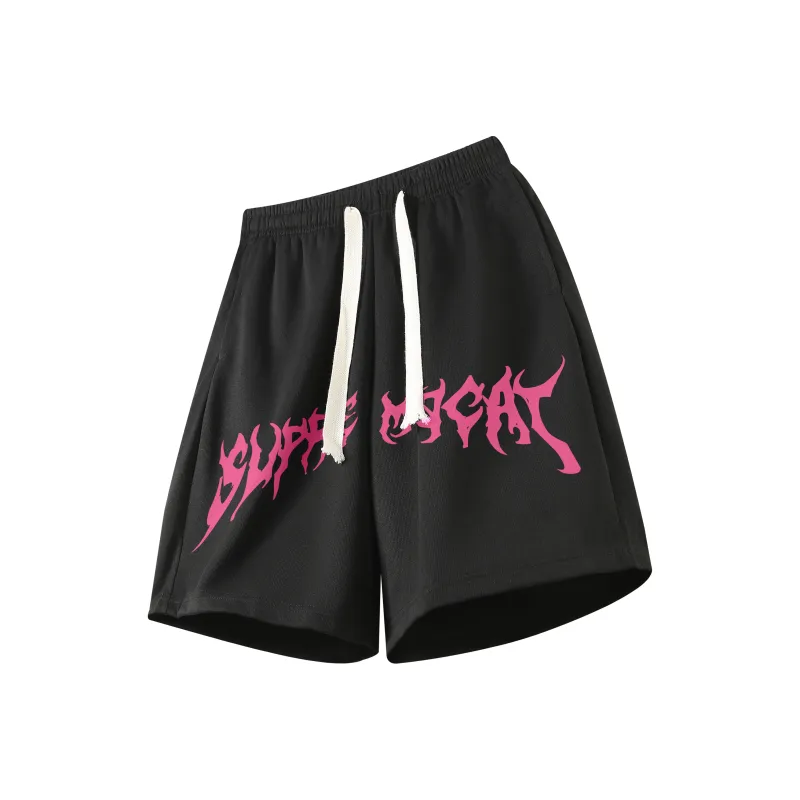 Supremo Cat Casual Shorts Unisex-0