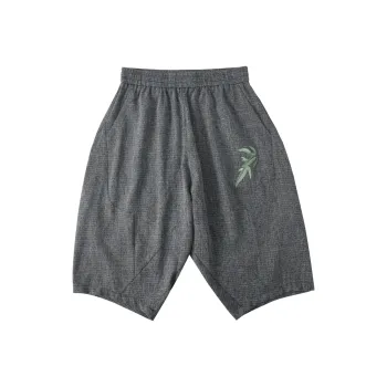 Pin Li Casual Shorts Men's Light Gray
