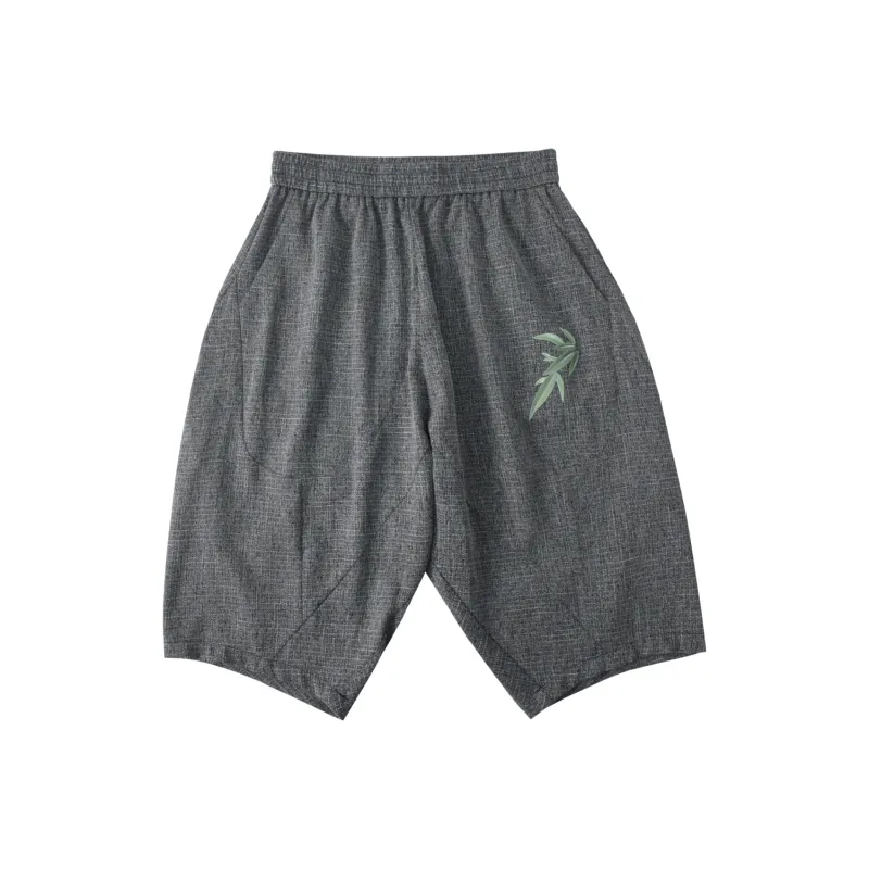 Pin Li Casual Shorts Men's Light Gray-0