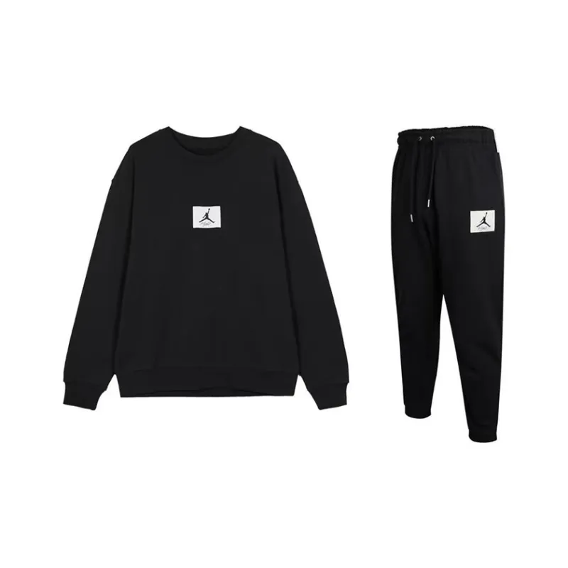 Jordan Sweatshirt Set Men's Black-0