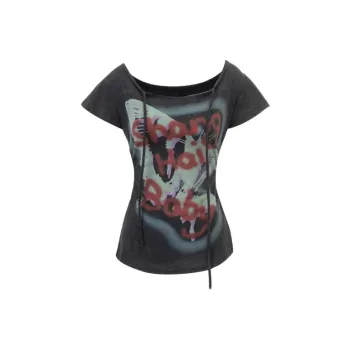 ABCMININ T Shirts Women's Black