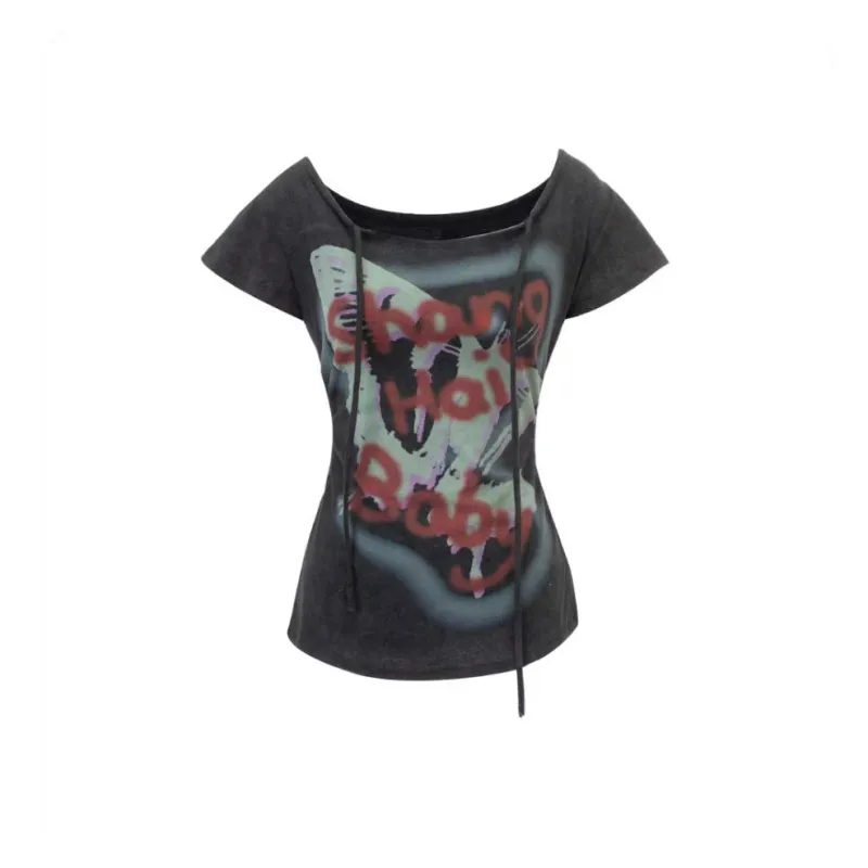 ABCMININ T Shirts Women's Black-0