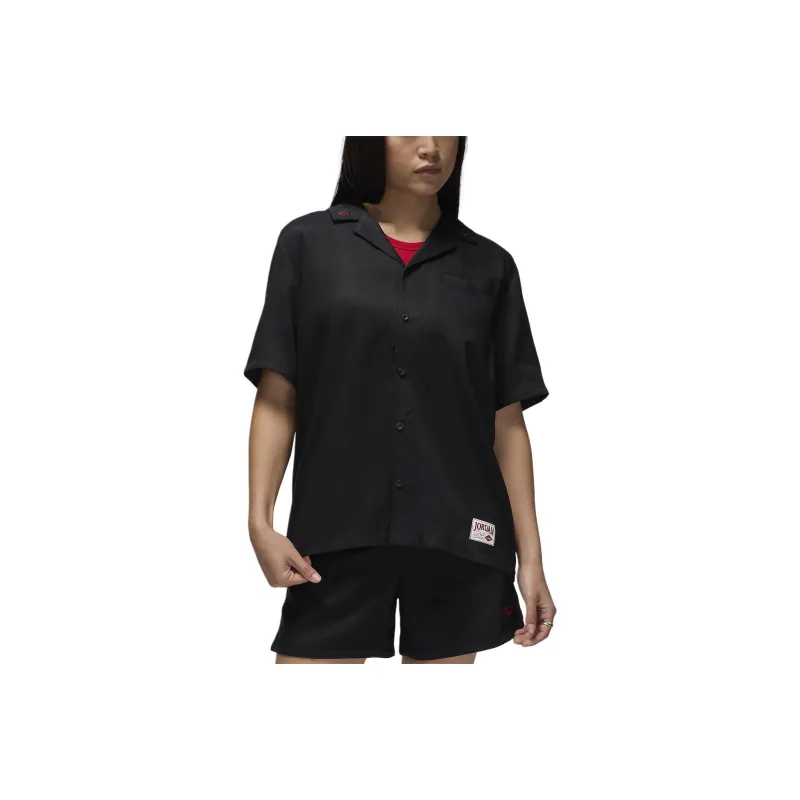 JORDAN Women's Woven Solid Top-0