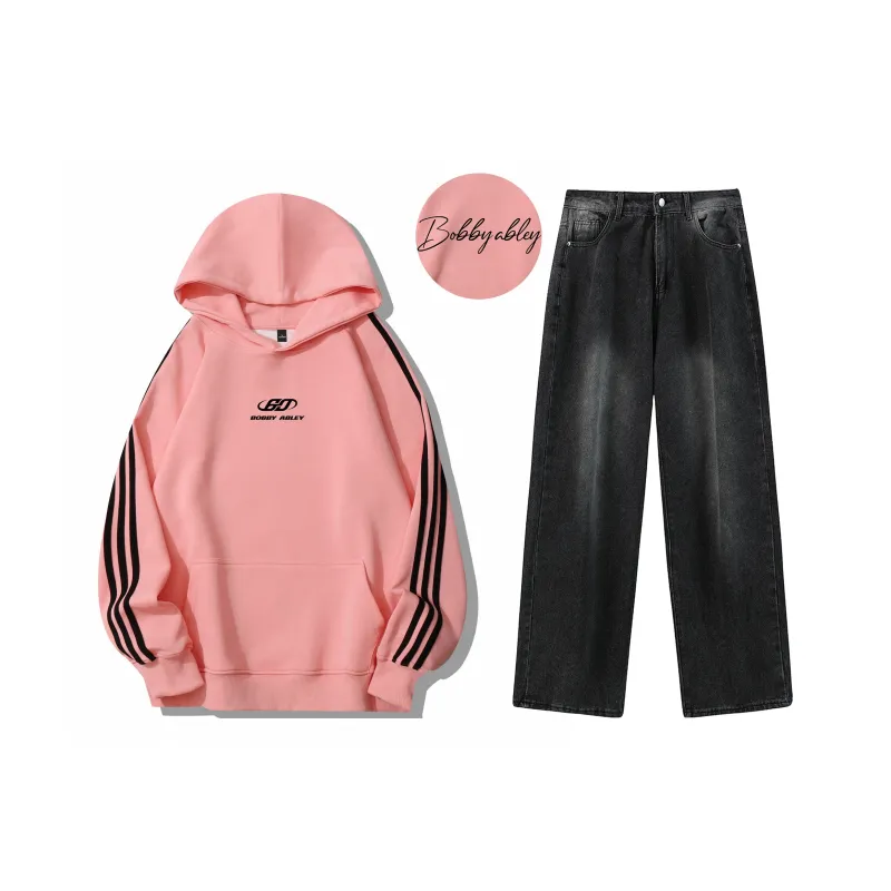 BOBBY ABLEY Sweatshirt Set Unisex Black-32