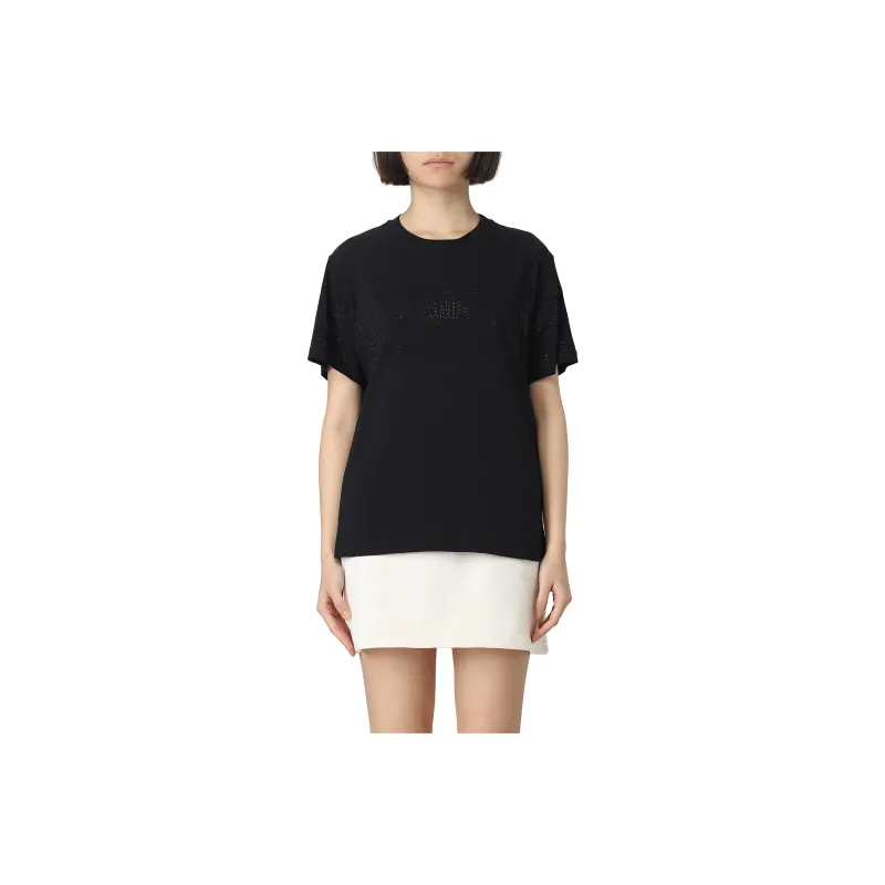 CHIARA FERRAGNI Logo Printed Crewneck T Shirt-0