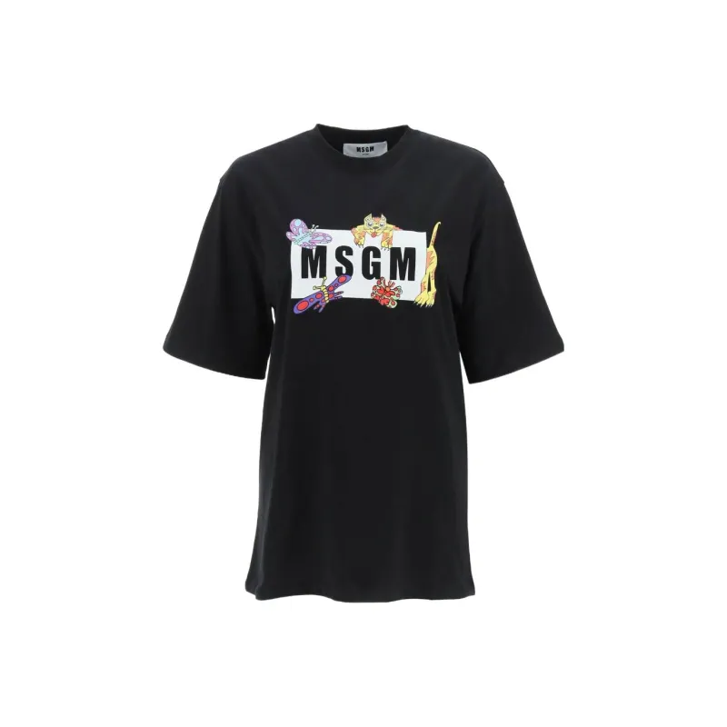 MSGM T Shirts Women's Black-0