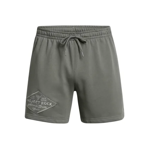 Under Armour ProjectRock FW24 Heavyweight Tools Of The Trade Casual Shorts Men's Clay Green