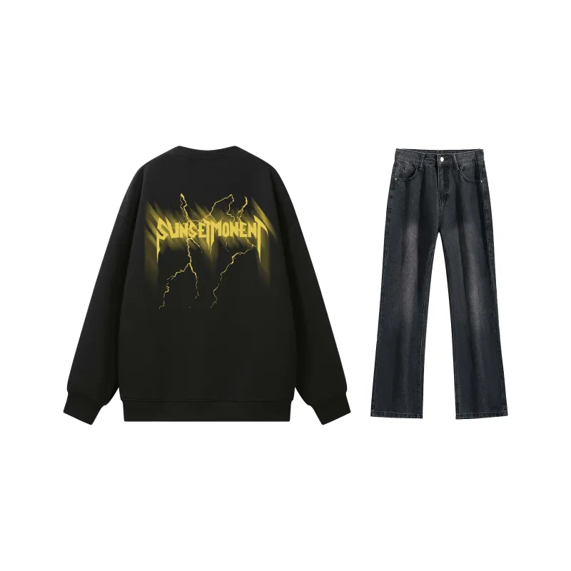 SUNSETMONENT Sweatshirt Set Unisex-0