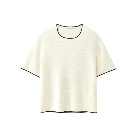 OVV Knitwear Women's Ecru Solid Color 15