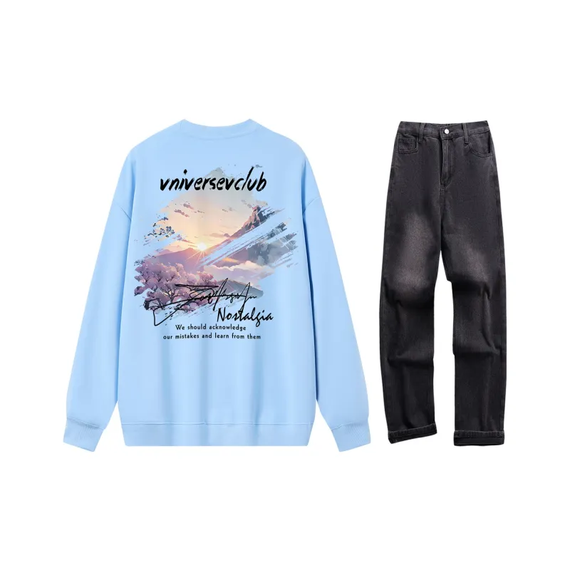 VniVerseVClub Sweatshirt Set Unisex-26
