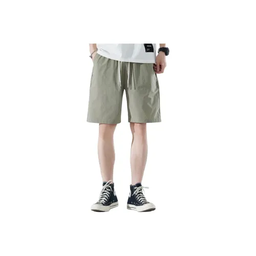 Tonlion Casual Shorts Men's Army Green