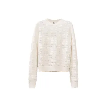 HERMES Sweater Women's Gray White