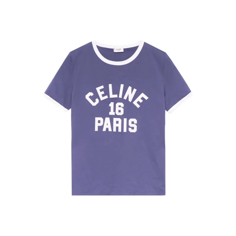 CELINE T Shirts Women's Purple-0