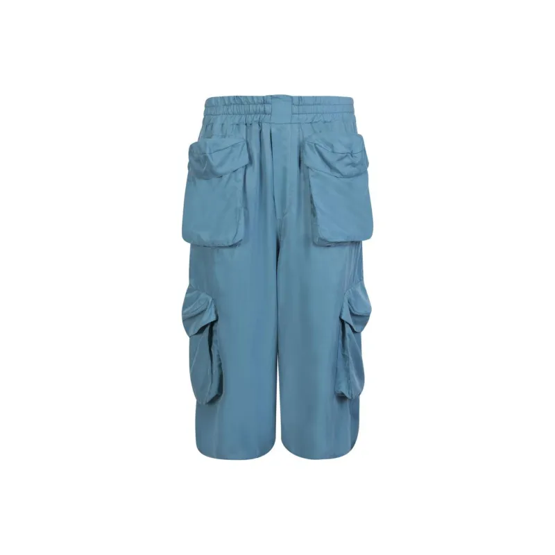 Sunnei Cargo Pockets Below-The-Knee Shorts-0