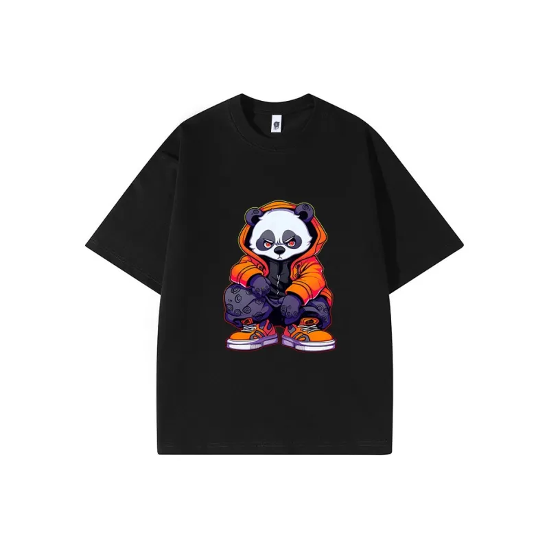 PANDA BASE Short Sleeved T Shirts Women's-2