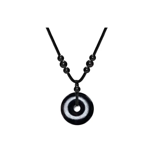 Blooming Petals Ebony Necklaces Unisex