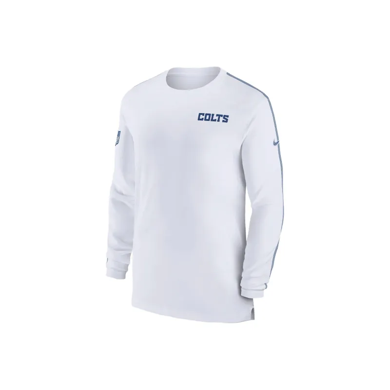 Nike Indianapolis Colts Sideline Coach Men's Nike Dri FIT Nfl Long Sleeve Top-0