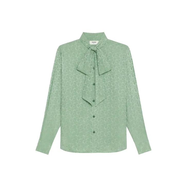 CELINE Shirt Women's Mint Green-0