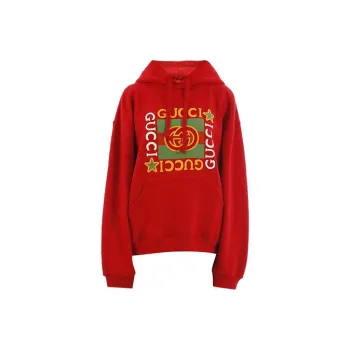 GUCCI Logo Star Print Hoodie
