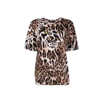 Boutique MOSCHINO Leopard print T shirt