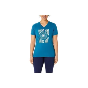 Asics T-Shirts Women's Blue