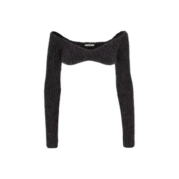 FENDI Mohair Wool Cropped Knit 'Beige'