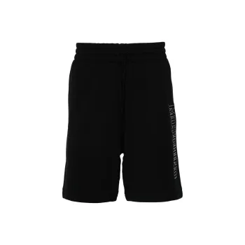 MOSCHINO Logo Detailed Drawstring Bermuda Shorts