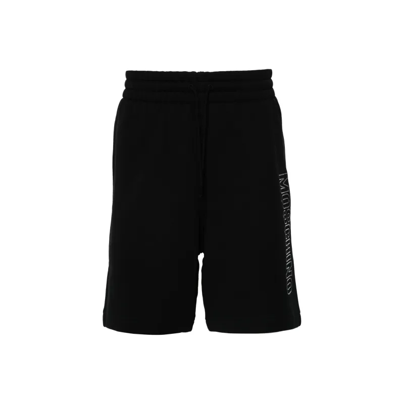 MOSCHINO Logo Detailed Drawstring Bermuda Shorts-0