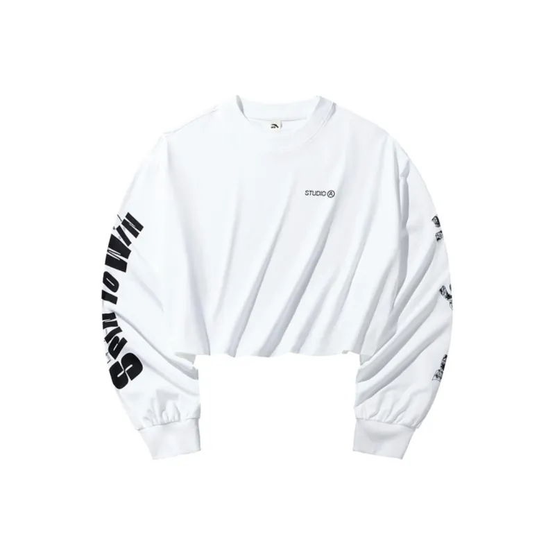 Anta Life Collection Sports Life Collection Sweatshirt Women's Snowflake White-0