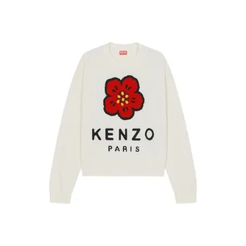 KENZO X Nigo Boke Flower Marino Wool Jumper Off White